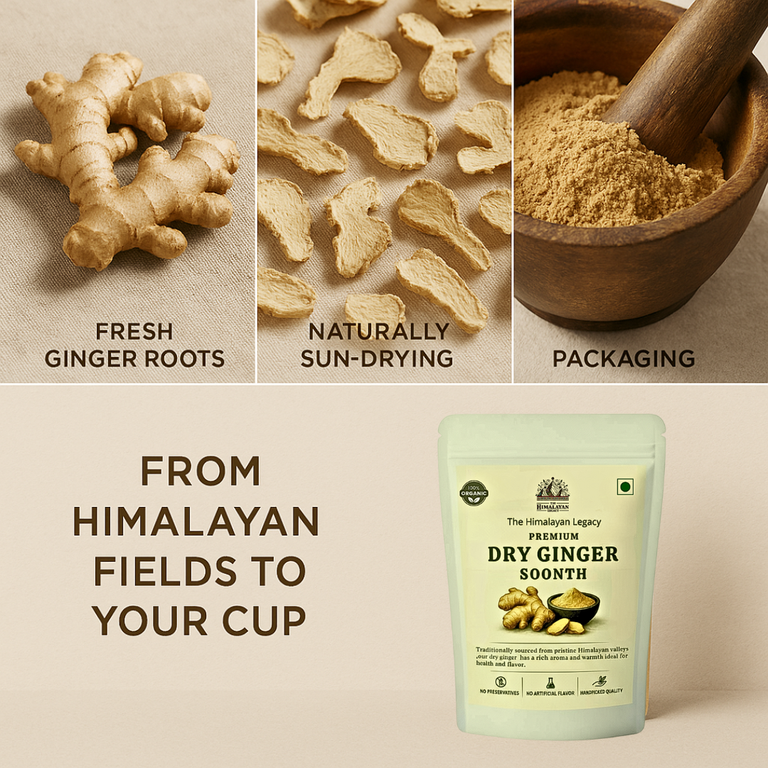 Himalayan Dry Ginger (Sabut Saunth) – Naturally Sun-Dried & Aromatic