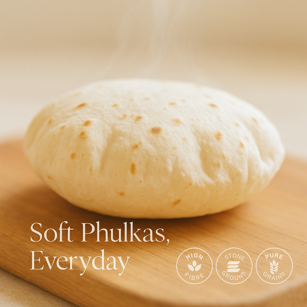 The Himalayan Legacy – Stone-Ground 8 Grain Atta (100% Natural & Handcrafted Blend)