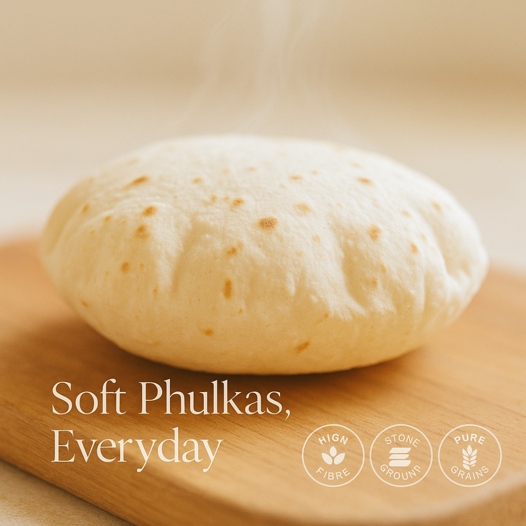 The Himalayan Legacy – Stone-Ground 8 Grain Atta (100% Natural & Handcrafted Blend)