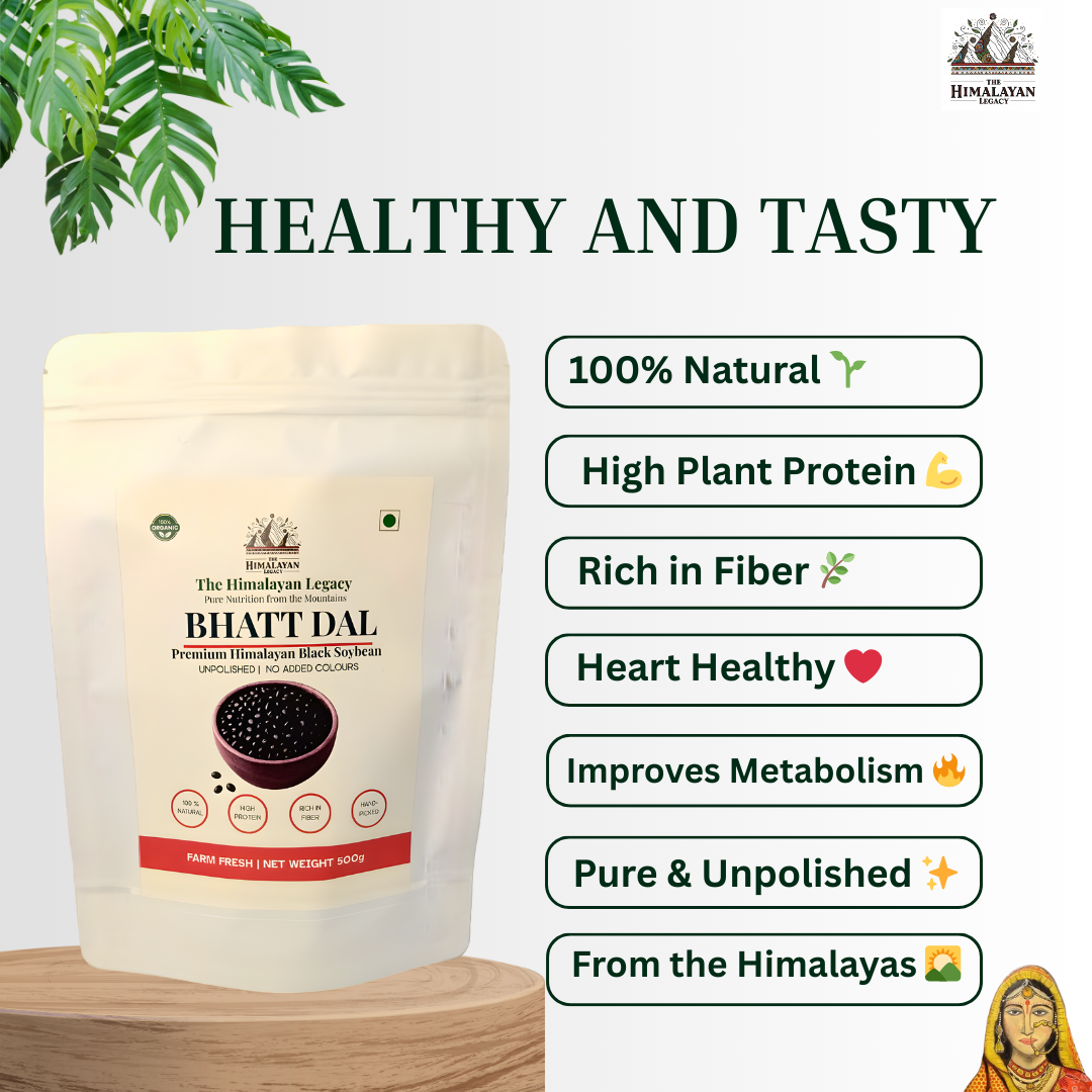 Bhatt Dal – Himalayan Black Soybean (100% Natural & Protein-Rich)