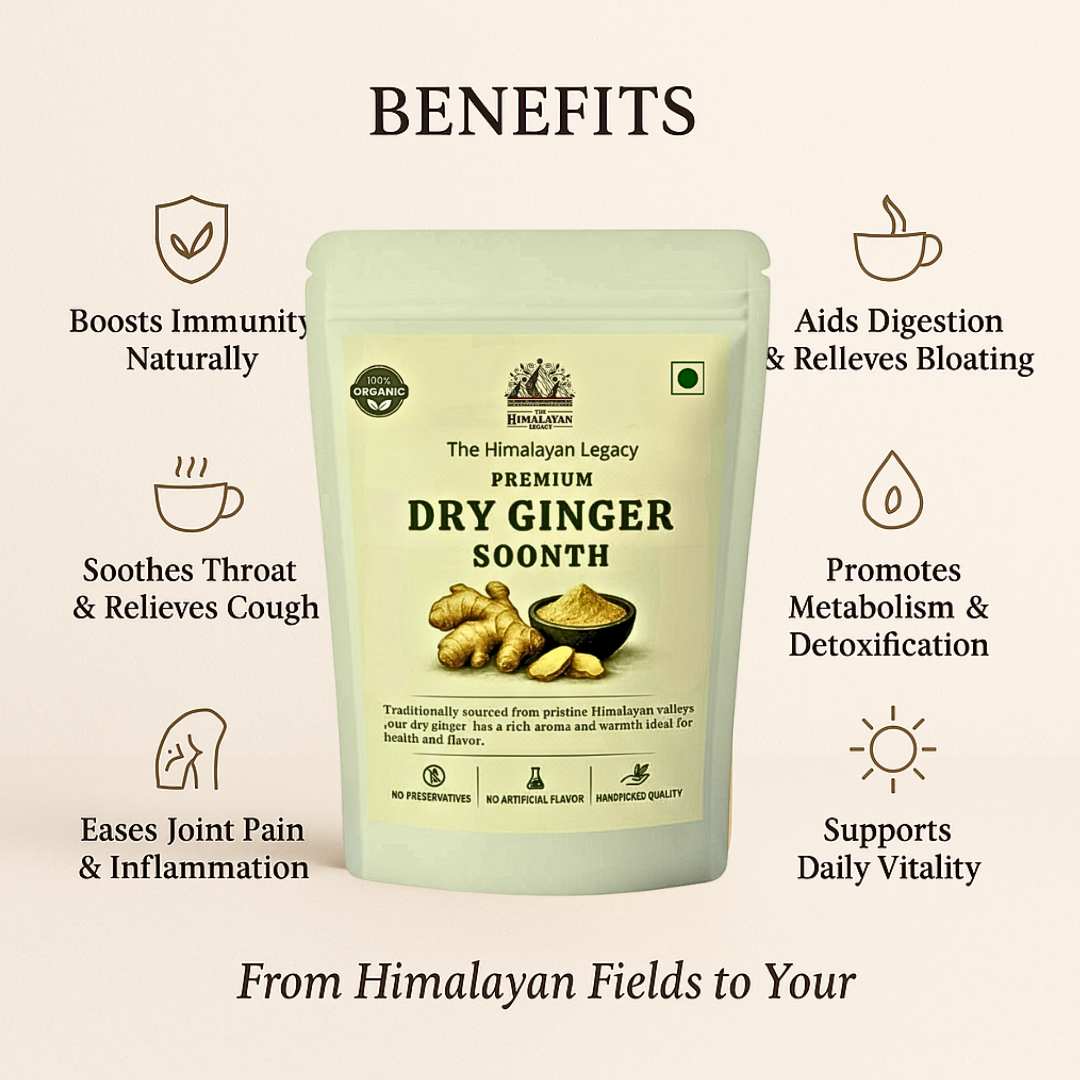 Himalayan Dry Ginger (Sabut Saunth) – Naturally Sun-Dried & Aromatic