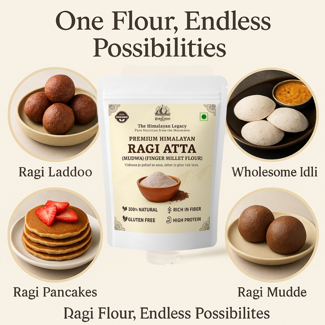 The Himalayan Legacy Whole Ragi (Finger Millet/Madua/Nachni) Grain | Gluten-Free,High Calcium Ragi