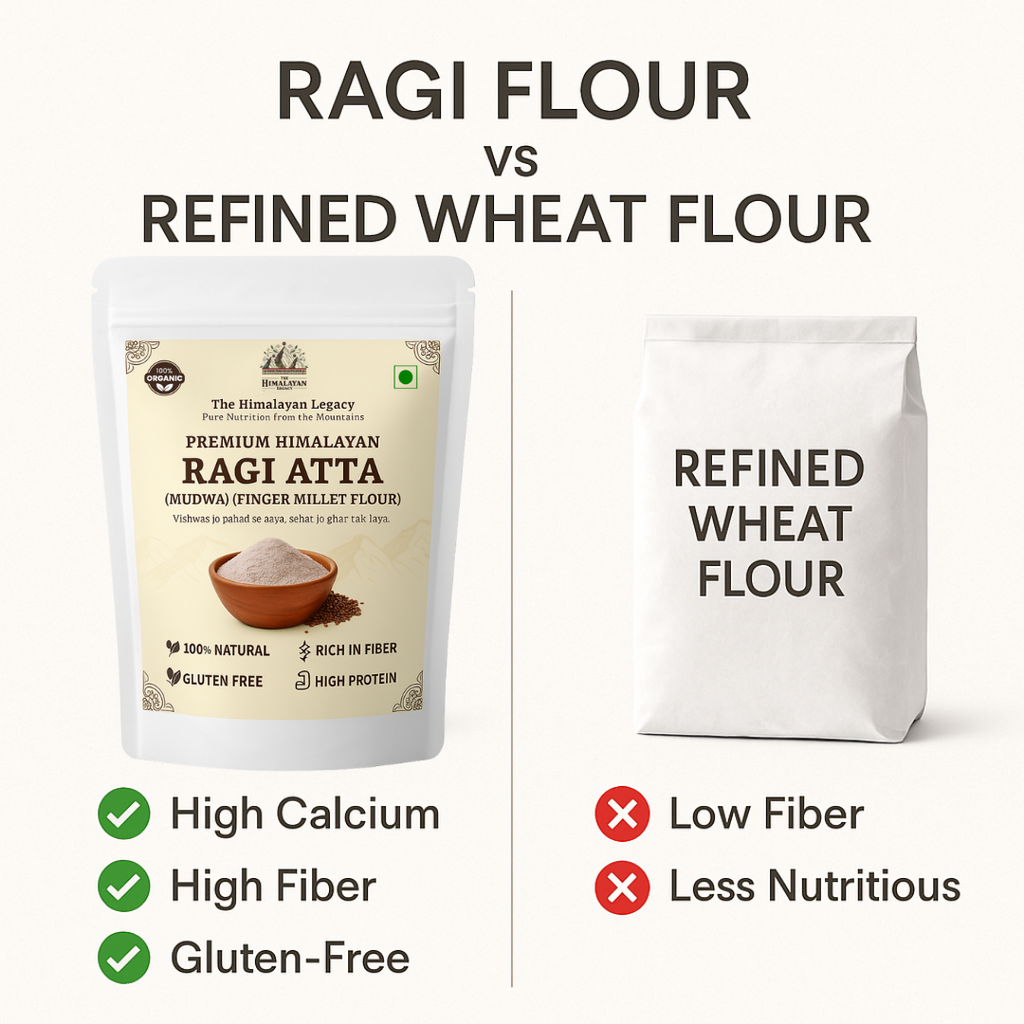 The Himalayan Legacy Whole Ragi (Finger Millet/Madua/Nachni) Grain | Gluten-Free,High Calcium Ragi