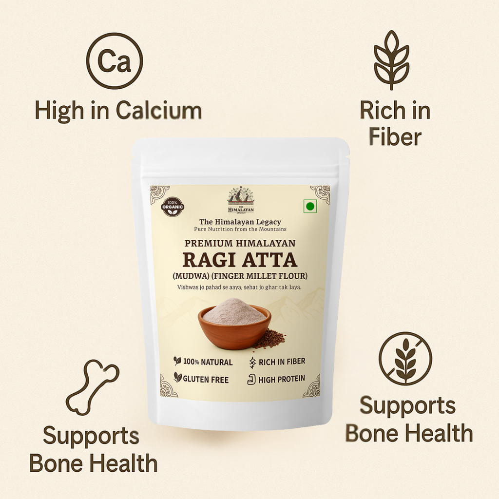 The Himalayan Legacy Whole Ragi (Finger Millet/Madua/Nachni) Grain | Gluten-Free,High Calcium Ragi