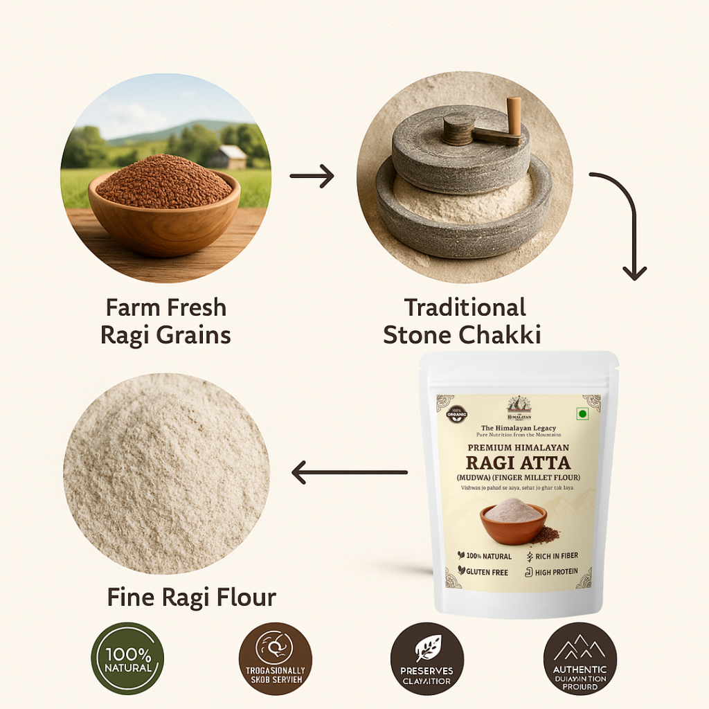 The Himalayan Legacy Whole Ragi (Finger Millet/Madua/Nachni) Grain | Gluten-Free,High Calcium Ragi