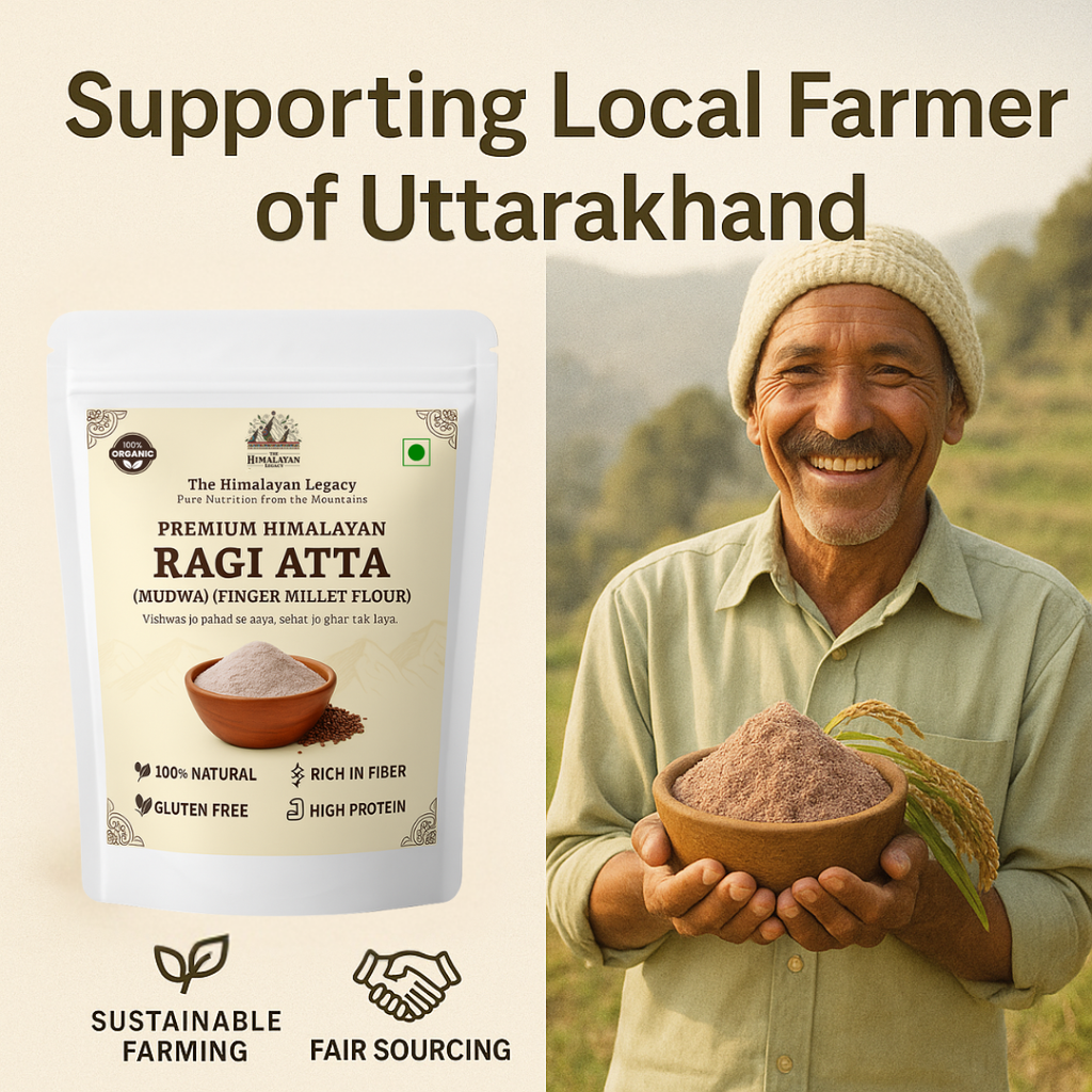 The Himalayan Legacy Whole Ragi (Finger Millet/Madua/Nachni) Grain | Gluten-Free,High Calcium Ragi
