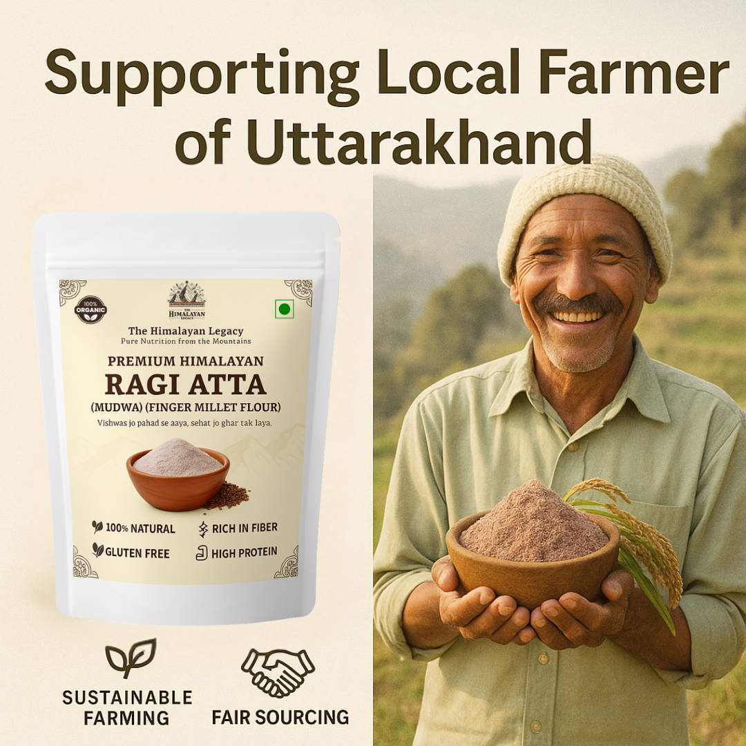 The Himalayan Legacy Whole Ragi (Finger Millet/Madua/Nachni) Grain | Gluten-Free,High Calcium Ragi