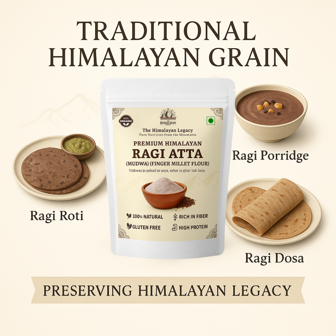 The Himalayan Legacy Whole Ragi (Finger Millet/Madua/Nachni) Grain | Gluten-Free,High Calcium Ragi